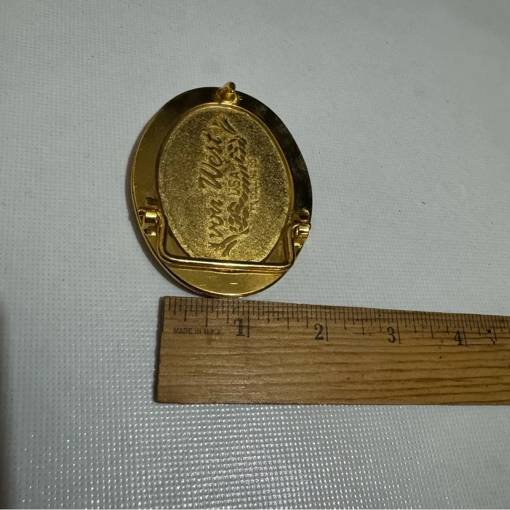 Von West USA‎ Vintage Gold Fishing Lure Belt Buckle Mens Fisherman Outdoor Hobby